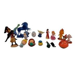 Disney Figure Toy Lot Frozen Elsa Hallmark Ornament Ariel Cinderella Moana Elena